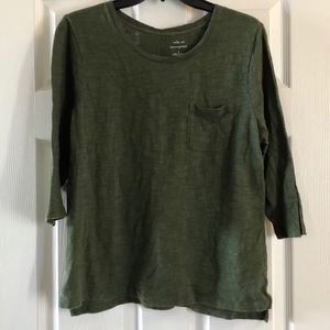 Olive green Malibu tee by Banana Republic